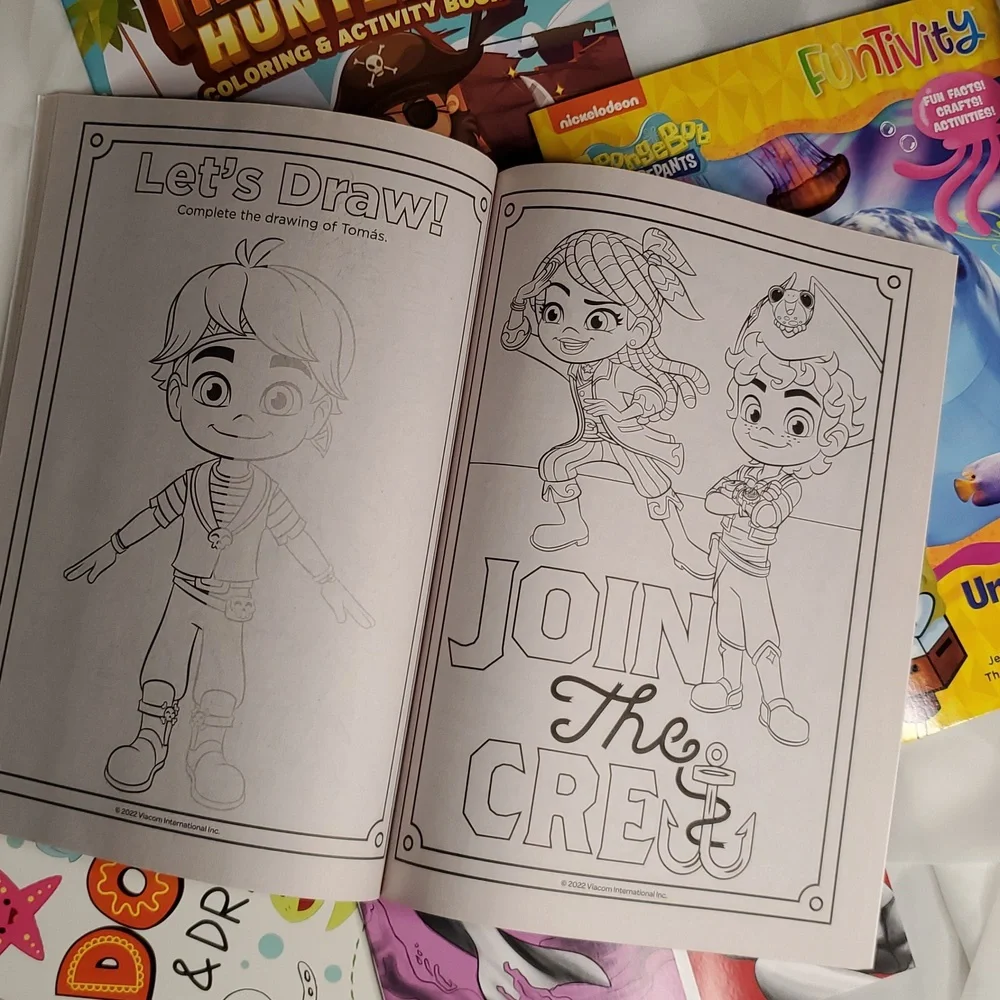 Pirate & Ocean Themed Kids Activity‎ Book Set